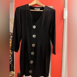 Witchy button up mini dress